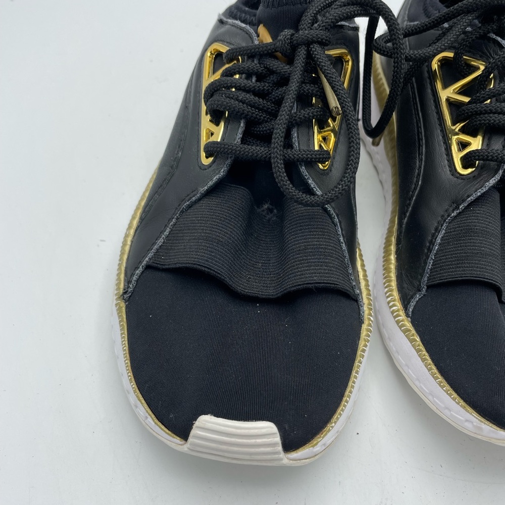 Puma Black and Gold Women's Athletic Sneakers - Picture 2 of 10